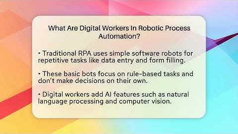 What Are Digital Workers In Robotic Process Automation? - AI SaaS Software Explained