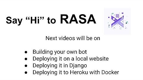 RASA X Introduction and installation demo - Teaching Machine