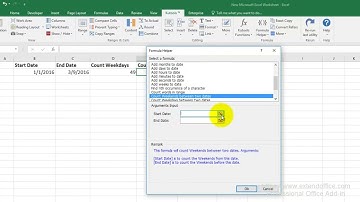 Quickly Count Numbers Of Weekends/Weekdays/Specific Day Of Week Between Two Dates In Excel