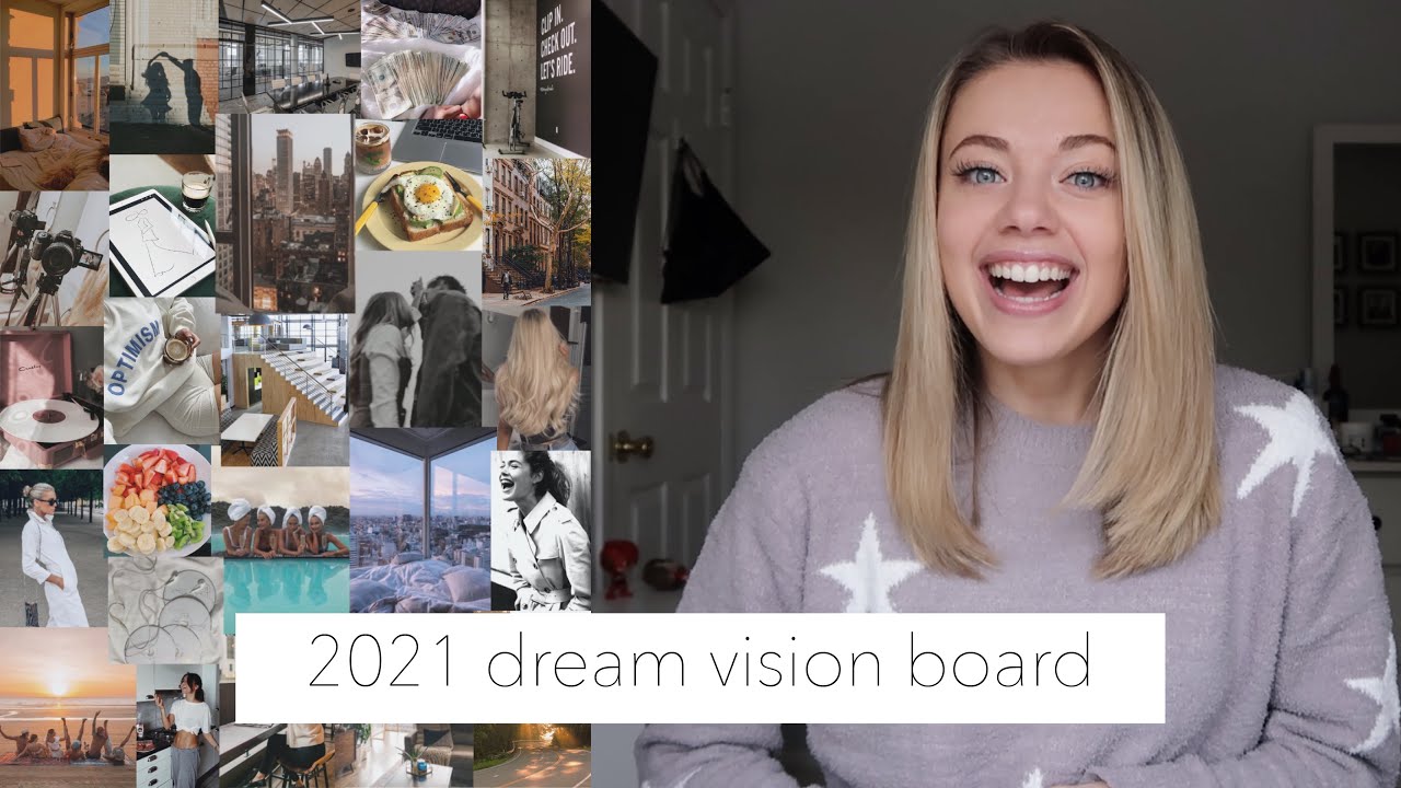 2021 dream vision board how to ) YouTube