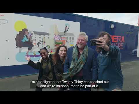 Opera Square Limerick interactive hoarding installation