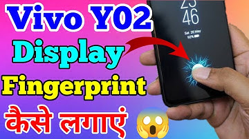 Vivo Y02 Display Finger Print Lock Screen Setting Kaise Lagaye // Display Finger Print Lock Vivo Y02