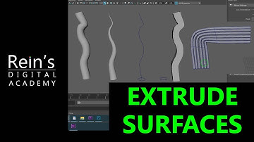 23. Extrude tool Surface Menu. Maya modeling Tutorial for beginners in English.