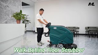 Marble Industrial Electric Walk Behind Floor Scrubber Mop Machine Customized