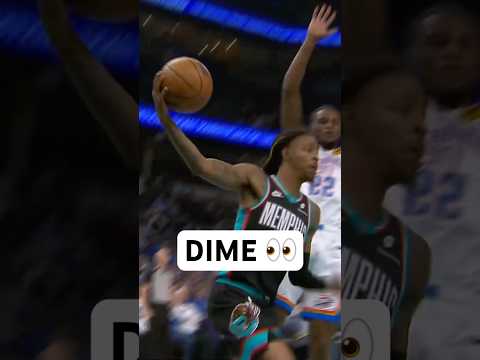 Ja Morant goes baseline for the dime 👀