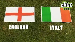 CBBC: Blue Peter Tortoise 2014 World Cup Predictions - England V Italy