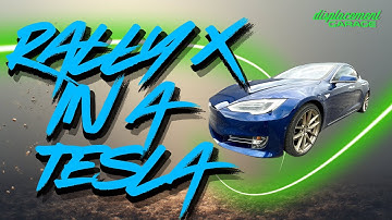 Rallycross in a Tesla Model S With Insane Mode - Hollytree Off-road Park 