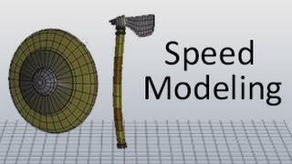 Viking Axe and Shield - Speed Modeling