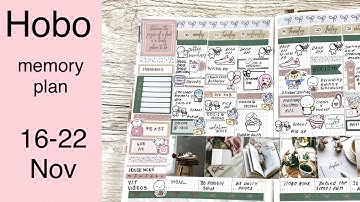 HOBONICHI COUSIN AVEC || Weekly memory PWM 16 - 22 Nov 2020