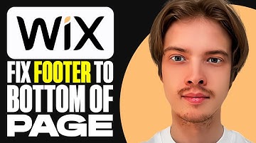 Wix How To Fix Footer To Bottom Of Page (2025)