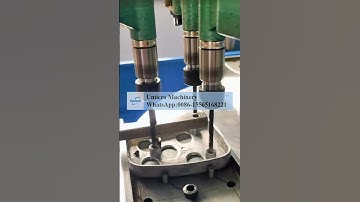 Turntable drilling and tapping machine #Automatic tapping machine #Automatic chamfering and drilling