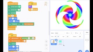 How To Make Colorful Swirly Art On Scratch