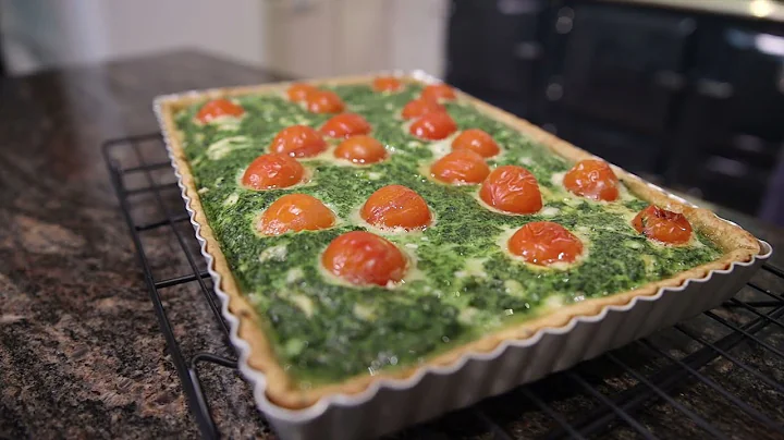 Sarah Whitaker bakes a Spinach & Tomato Tart on he...