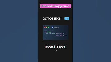 Glitch Text Effect with Pure CSS ⚡ | UI Magic! #shorts #css #coding