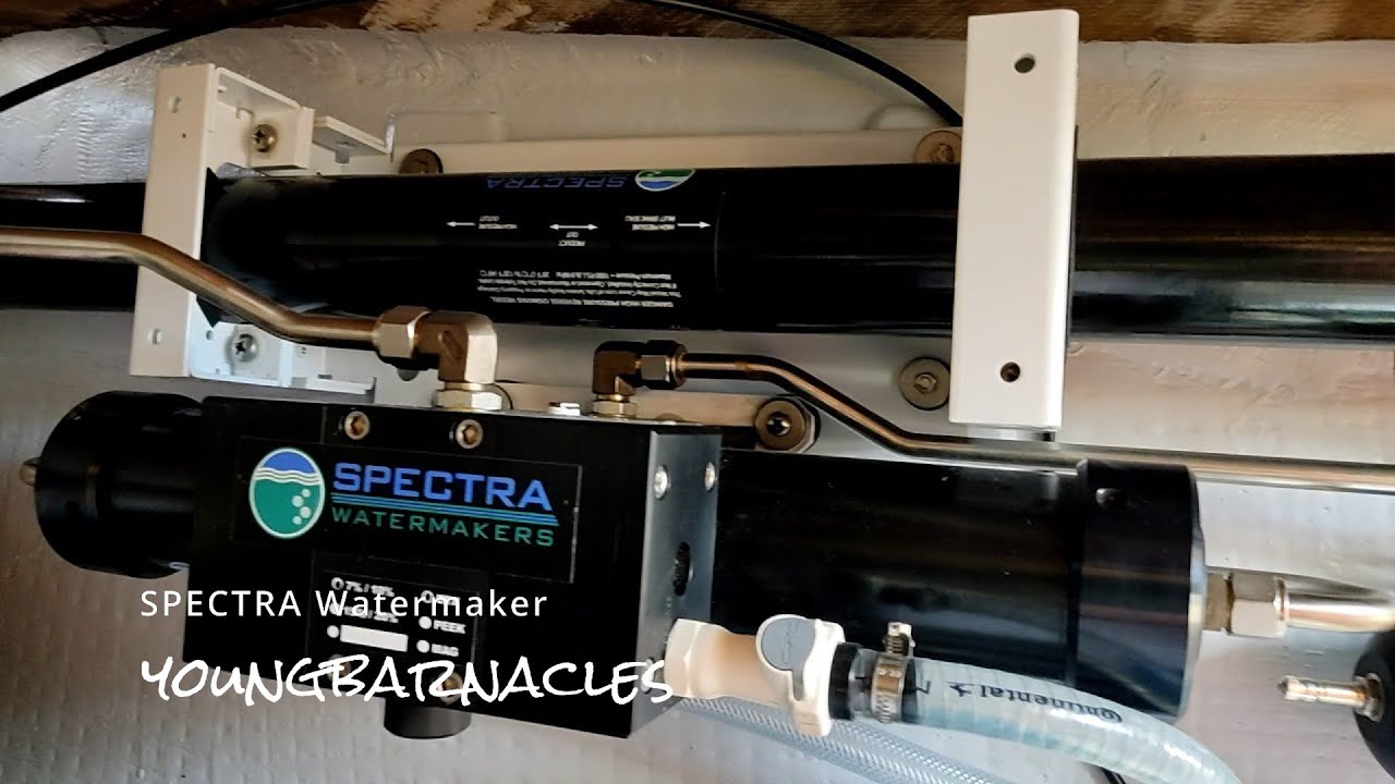 Mounting our SPECTRA watermaker. How we drill holes in CARBON