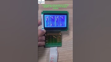 Manufacturers 12864 graphic dot matrix LCD display module. #electronic