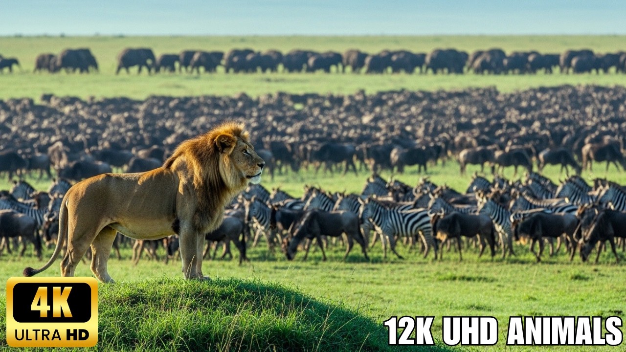 4K African Safari: Hwange National Park, Zimbabwe - Majestic Wildlife in Motion with African Melodie