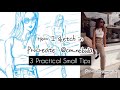 How I draw sketch #procreate 3 Practical Tips - Split Screen, Control Partly Object, Liquidfy