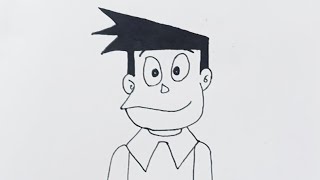 How to Draw Suneo from Doraemon  || Easy Drawing Tutorial@Shraddha_Barade