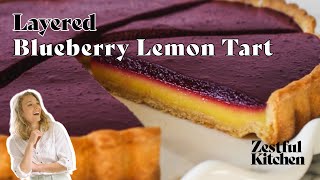 Layered Blueberry Lemon Tart