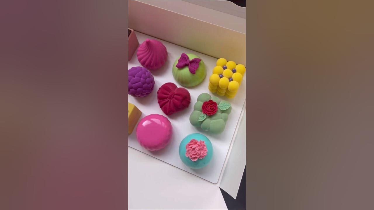 Birthday mini cakes #mousse #mini #cake #moussecake #shorts #birthdaycake #sweet #forher #minicake