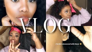 VLOG| Hair essentials , Tinashe hair delivery , New nose ring, charcoal wipes?? ..