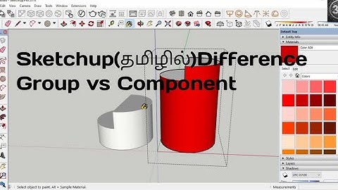 Sketchup(தமிழில்)Difference Group vs Component