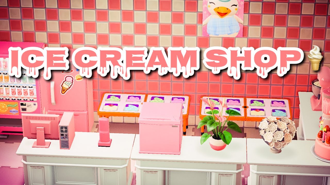 Ice Cream Parlor Build🍨 Animal Crossing New Horizons YouTube