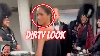 Meg Gives Dirty Looks To Welcoming Parade In Canada #meghanmarkle