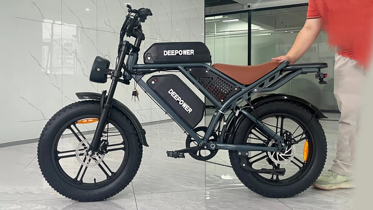 Deepower QS7 Electric Bike 1000W 48V 60AH Battery 20 Inch Fat Tire