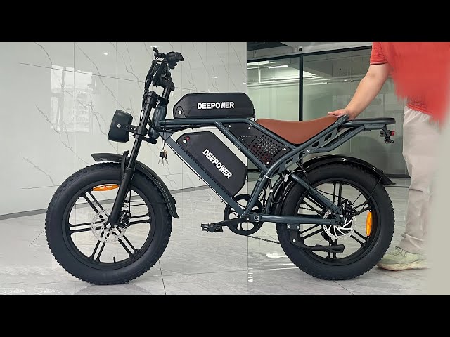 Deepower QS7 Electric Bike 1000W 48V 60AH Battery 20 Inch Fat Tire