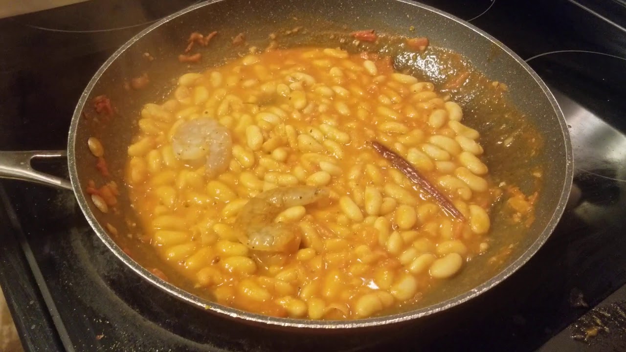 Garlic Shrimp and White beans