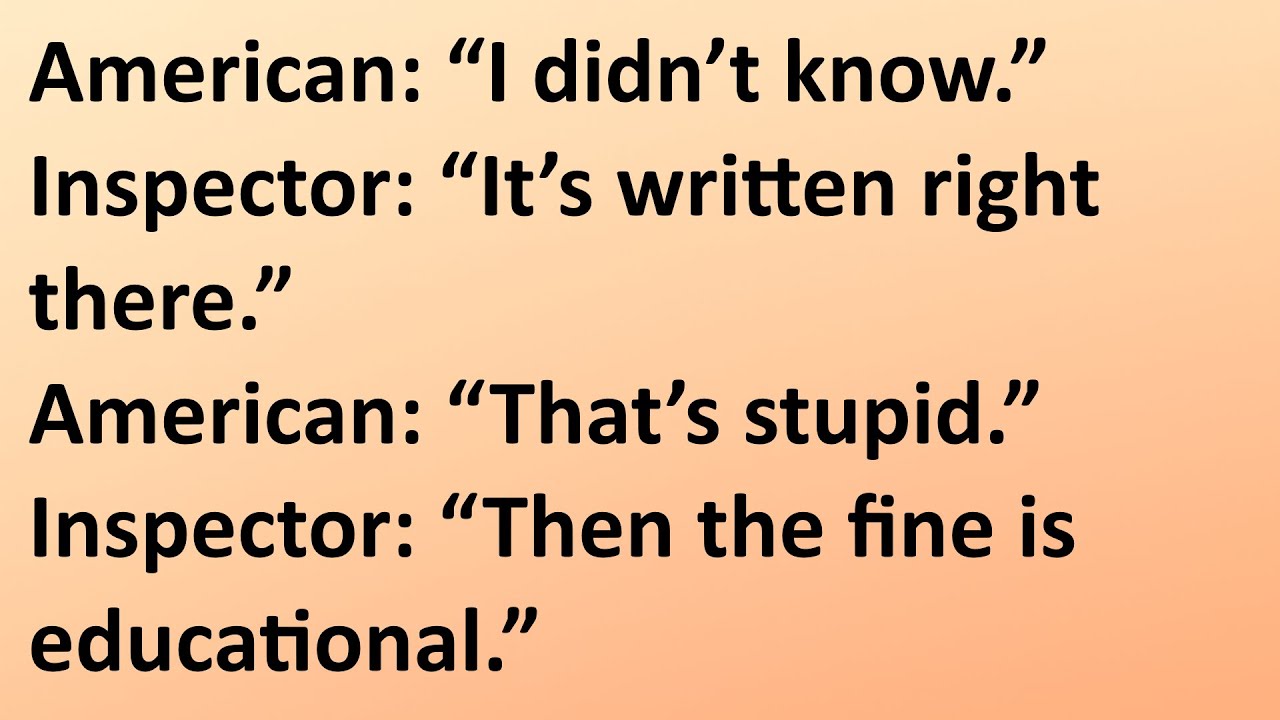The Moment Americans Realize the Rules Still Apply Abroad