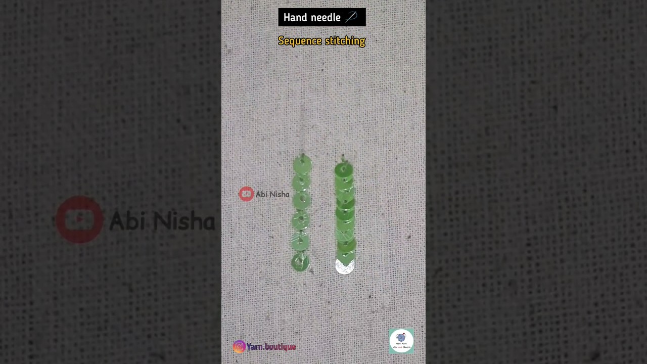 sequence stitching normal needle 