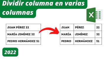 EXCEL: DIVIDIR CONTENIDO DE COLUMNA EN VARIAS COLUMNAS