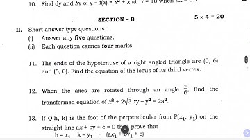 TS inter 1st year Maths 1B 2023 March question paper Telangana Intermediate IPE Mathematics 1B