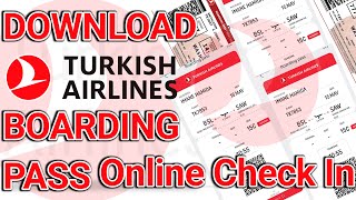 How to check in Turkish airlines Boarding pass | Turkish Airlines Mobile apps for making boarding screenshot 1