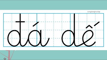 Tập viết lớp 1_ Tập viết chữ đá dế _ Bài 8_ sách Kết Nối tri thức