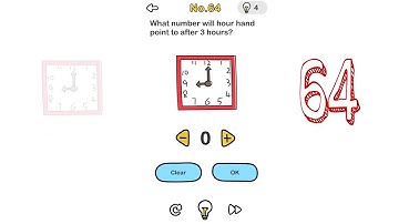 Brain Out Level 64-What number will hour hand point to after 3 hours? Walkthrough solution