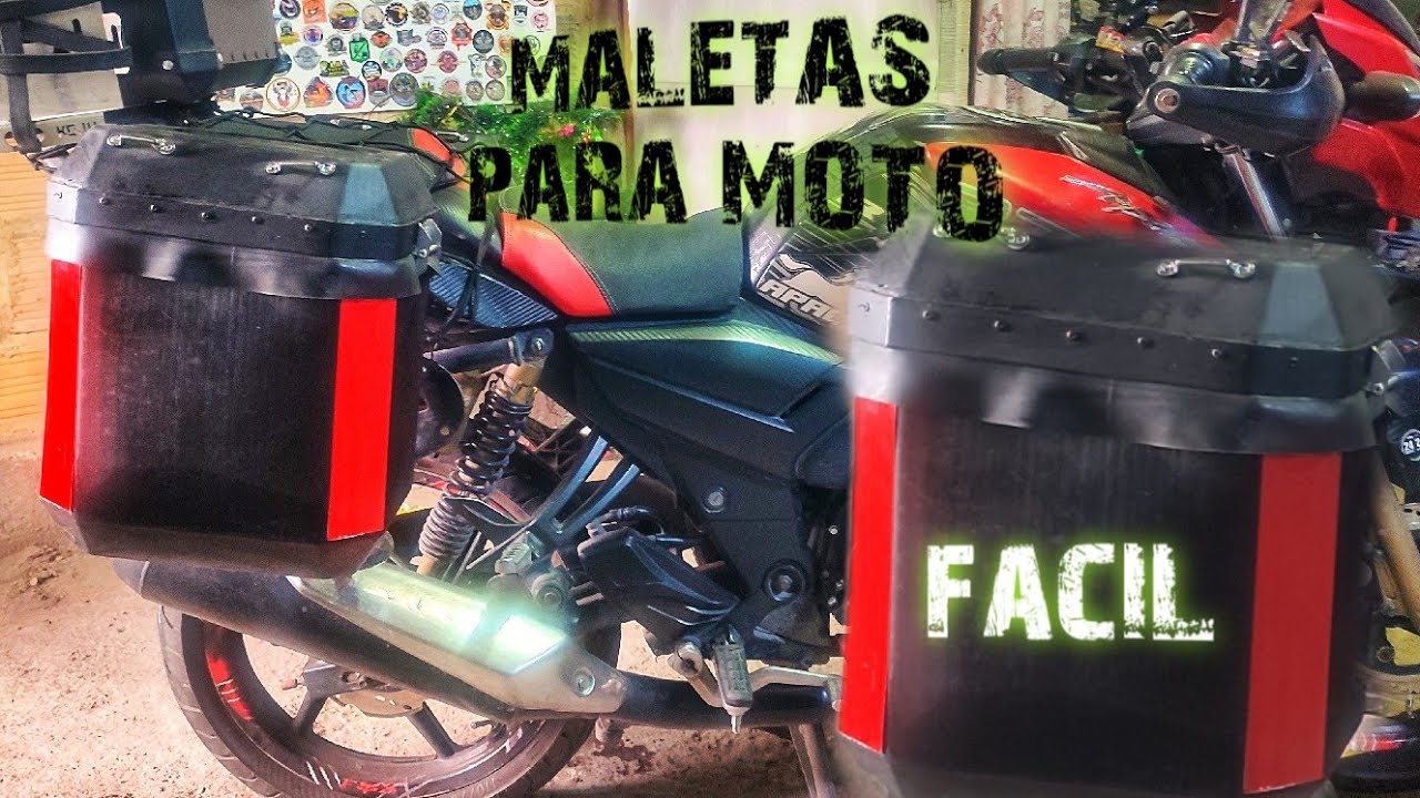 asi hice mis maletas laterales para mi moto.. facil y quedaron muy bonitas