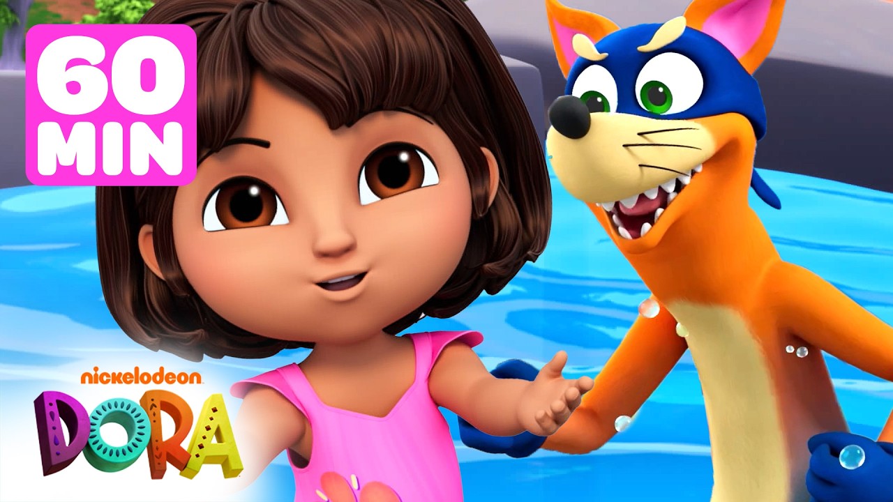 dora♡ Dora's Summer Splash w/ Swiper! ☀️ 60 Minutes | Dora & Friends