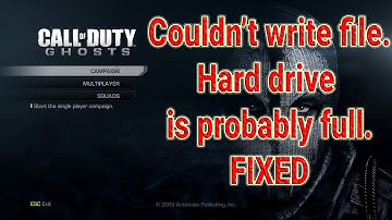 Fix Call Of Duty Ghosts Couldn