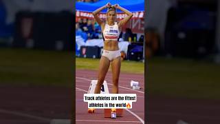 Track athletes are the fittest athletes in the world🔥