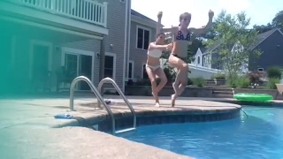 Friends Girls Challenge In Pool Girls Pool - Bff Tags 10