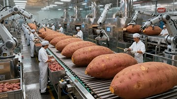 Inside the Factory: How to Turn Sweet Potatoes into the Most Addictive Snack (Full Process)