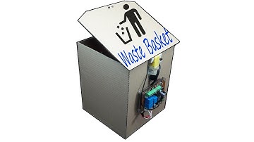 How to make a smart Trash bin from cardboard - New idea 2019
