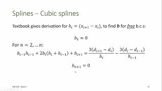 CBE 330 07 02 - Cubic splines