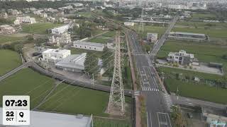 2023\/10\/22空拍苗栗市英才路欒樹大道