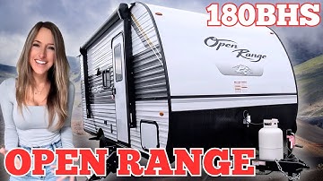 This TINY RV Feels MASSIVE Inside! Lightweight, Bunkhouse - Open Range 180BHS Tour