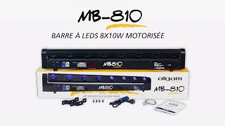 ALGAM LIGHTING MB810 BARRE LED 8x10 WATTS MOTORISEE